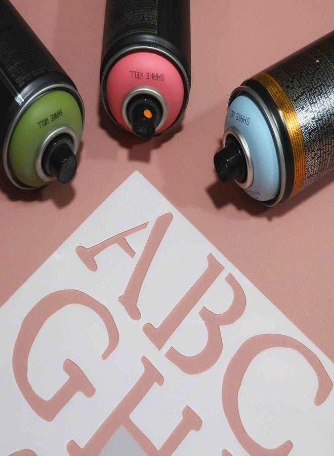 Stencil Stop Rustic Letters and Numbers Stencil Kit for Painting & Tracing, All Letters - 14 Mil Mylar Plastic (Alphabet Stencil Kit for Painting & Tracing) - Image 4